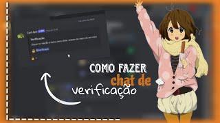 Como fazer chat de verificação no discord (tutorial)