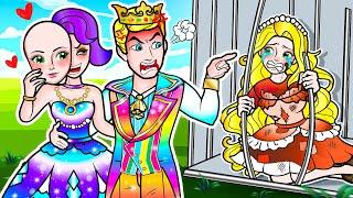 [paper dolls] Poor Rapunzel Become Rich Princess  | Rapunzel Family 놀이 종이