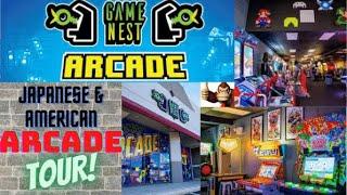 Game Nest -Las Vegas Arcade- Mix of Japanese and American Arcade Games. Tour! Game Rooms -Pac-Man-