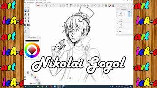 How to draw Nikolai Gogol | Bungou Stray Dogs | Как нарисовать Николая Гоголя