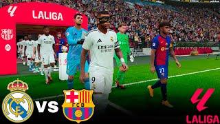 REAL MADRID X BARCELONA | First Match Killian Mbappe - LA LIGA - Realistic Gameplay | PES