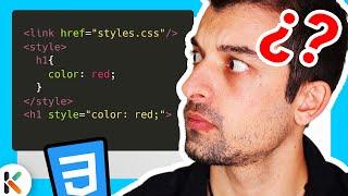  Esta es la MEJOR manera de Añadir CSS al HTML - [Curso de CSS desde cero]