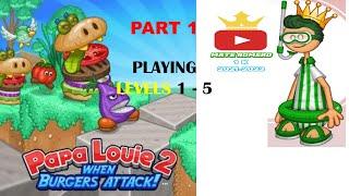 FRIV CLASSIC GAMES | Papa Louie 2: When Burgers Attack - PART 1