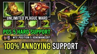 How to Play Hard Support Pos 5 Venomancer with 100% Most Annoying Poison Slow DPS Dota 2