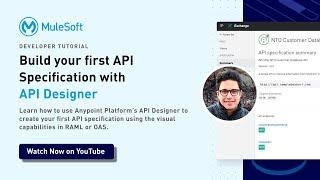 Build your first API Specification with API Designer | Getting Started with MuleSoft