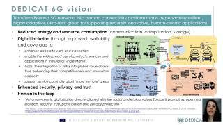 DEDICAT6G at the Hexa-X - The European 6G initiative workshop, EUCNC 2021