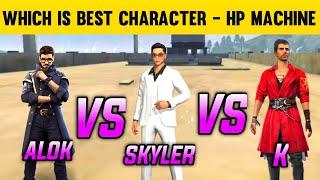 Alok VS Skyler VS K Character Which is Best ? Garena Free Fire