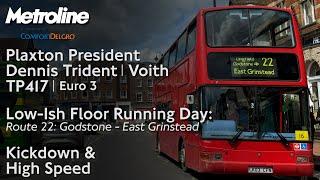 Kickdown & High Speed | Ex-Metroline TP417 | Plaxton President Dennis Trident Voith #LFRD