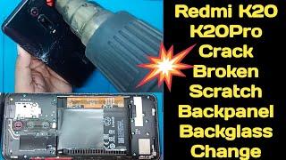 Redmi K20 Pro Crack Broken Backpanel Backglass Replacement Change.How to Open backglass k20 k20pro