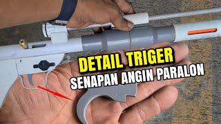 MEMBUAT SENAPAN ANGIN BAHAN PIPA PARALON  PIPA PVC detail triger #creative #esdetv #idecreative