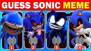 Guess Sonic Meme and Dance by Their Voice ~ Ultimate Sonic. Exe & Sonic The Hedgehog 3 Movie Quiz