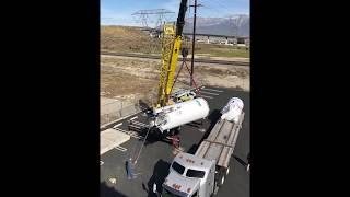 Nitrogen tank installation at Astro Pak’s soon-to-be newest shop facility in Ontario, CA.