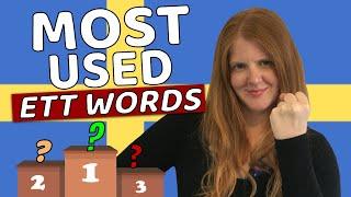 MOST used ETT words (Learn Swedish)