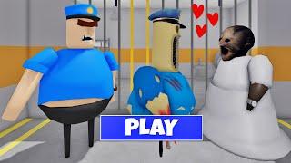 LOVE STORY - GRANNY FALL IN LOVE WITH BARRY EXE? OBBY FULL GAME #roblox #obby