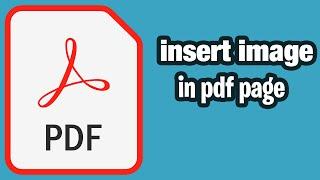 How to insert image on pdf page in mobile