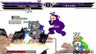 KOF MUGEN Tag Tinky Winky, Sans (from Undertale), Talking Tom, Alex The Lion Vs Batman