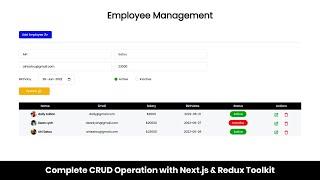 Complete CRUD Operation With Next.js & MongoDB - For Beginners