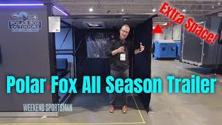 Extended Space For Wheelhouse Featured On Polar Fox All Season Trailer For Ice Fishing and Camping