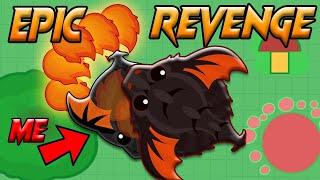 Mope.io EPIC REVENGE ON KING DRAGON! | KILLING A KING DRAGON WITH BLACK DRAGON! (Mopeio Karma)