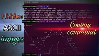 Cowsay command hidden files and ascii images | Ubuntu | Linux | Rishav hacx