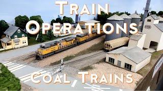 Coal Train Operations on the Geneva Sub - Model Train Layout Built for Ops & Realism. S2020E25