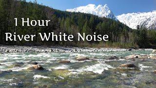 Relaxing Mountain River White Noise, Nature Background Video for Sleeping or Studying