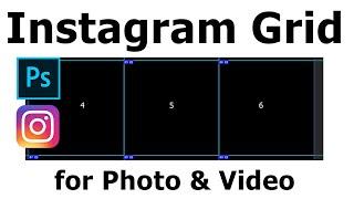 make Instagram grid layout in photoshop