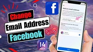 How To Change Facebook Email Address | Facebook Gmail Change Android 2024