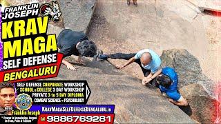 Franklin Joseph Krav Maga Self Defense Bangalore Karnataka ~ Outdoor Stone Hill Drill A384 #KravMaga