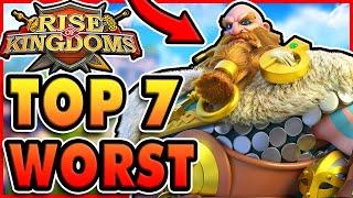 7 WORST Legendary Commanders in Rise of Kingdoms (DO NOT INVEST)