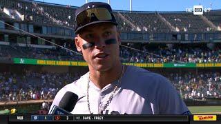 Aaron Judge after Yankees' sweep the Athletics