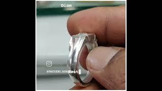 55 CENTS  PURE SILVER  DIAMOND HIRA हिरा ହିରା হীরা వజ్రము  WELCOME to SWATI GEMS  RAYAGADA