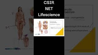 Hormonal  (SEX) abnormalities- CSIR NET Life science #csirnetjune2023 #csirnet #netjrf #shorts