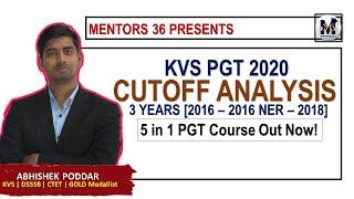 KVS PGT Cutoff Analyis of 3 Years | Safe Score | 5 in 1 Unlimited KVS PGT Course  by Mentors 36