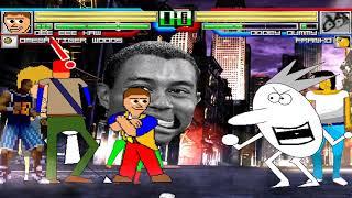 NICK54222 MUGEN: Team Dee Bee Kaw VS Team Dooby Dummy (Fernando Valadez)