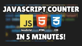 JavaScript Counter in Less Than 5 Minutes! (Easy Tutorial)