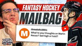 Fantasy Hockey Week 10 Mailbag: Time to Sell High on Martin Necas? | Cherry Pickin'