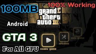 Download Gta 3 apk+ Data In 100 mb In Android (Media fire link )