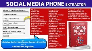 Social Media Phone Extractor | Lead Generation | Mart2global