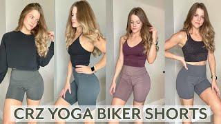 CRZ Yoga Biker Shorts Haul & Try-On