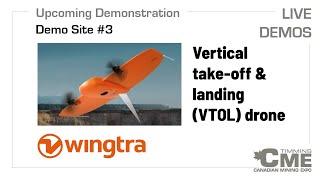 The Wingtra vertical take-off and landing (VTOL) drone