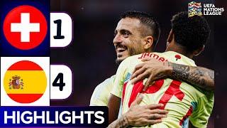 Switzerland vs Spain  (1-4) | All Goals & Extended Highlights | UEFA Nations League 2024