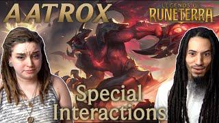 Arcane fans react to Aatrox Special Interactions |  Legends Of Runeterra