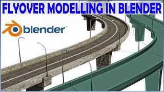 Flyover Road Modeling Tutorial | Blender | Free Model