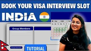 How to book a VISA slot in India | Nepali students | Complete tutorial | CGI portal