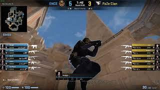 Anubis - ENCE Snappi - Deep A Banana Smoke from B-Site against FaZE #csgo #nades #csgopros