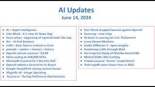 Have you heard these exciting AI news? - June 14, 2024 AI Updates Weekly