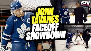 John Tavares Faceoff Showdown Vs. The Armdog | On The Couch With Colby