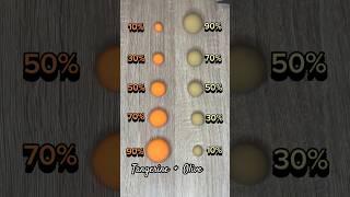 Tangerine Vs Olive, Very Satisfyingly Healthy Color Mix! #shorts #colormixing #art #fyp #clay