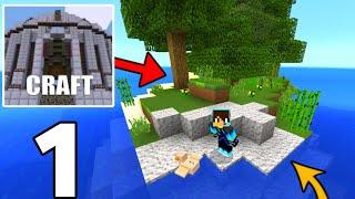 Minicraft small island survival gameplay walkthrough part 1 | Minicraft mizna survival gameplay